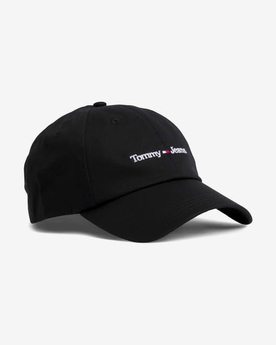 Gorro Tommy Hilfiger Sport Signature preto.
