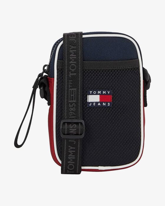 Torba na ramię Tommy Jeans Heritage Phone granatowa czerwona biała