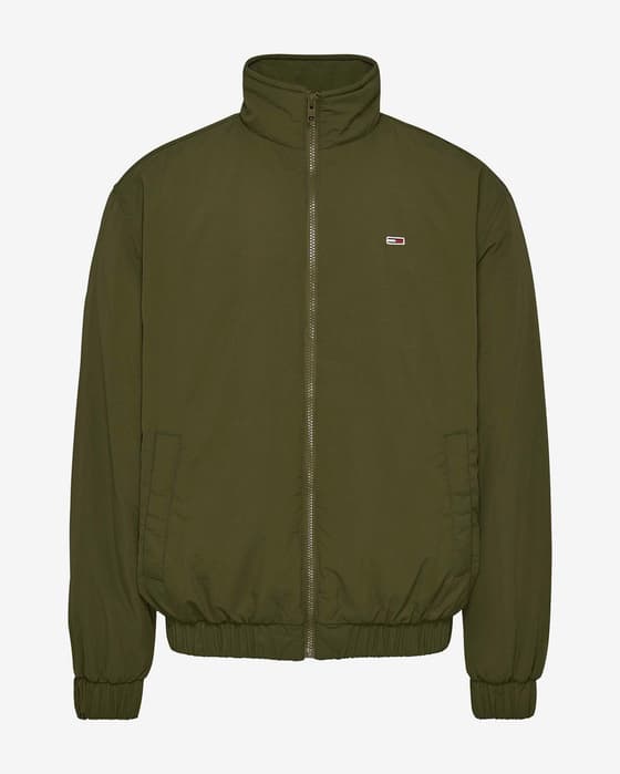 Chaqueta Tommy Jeans Essential Padded verde caqui