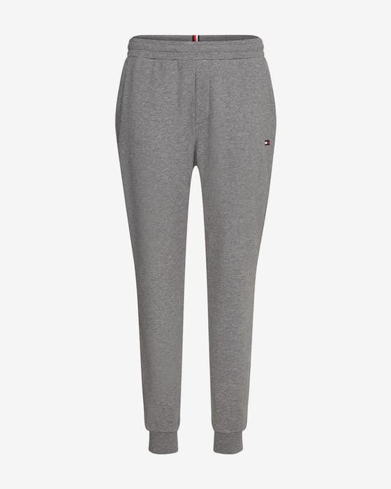 Pantalón largo Tommy Hilfiger Essentials Terry gris claro 