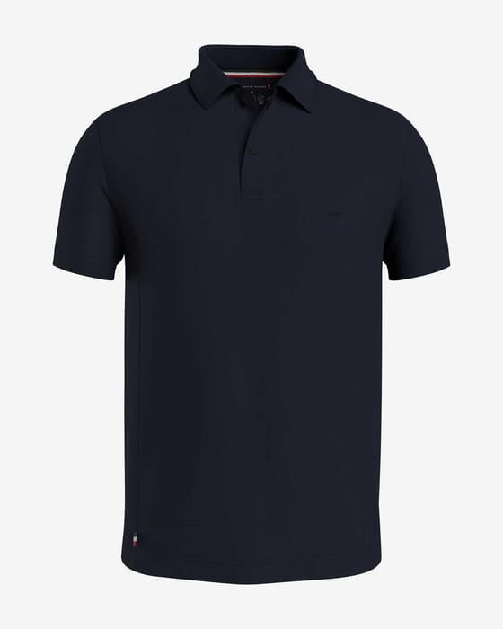 Polo Tommy Hilfiger Essentials Flex manga corta negro