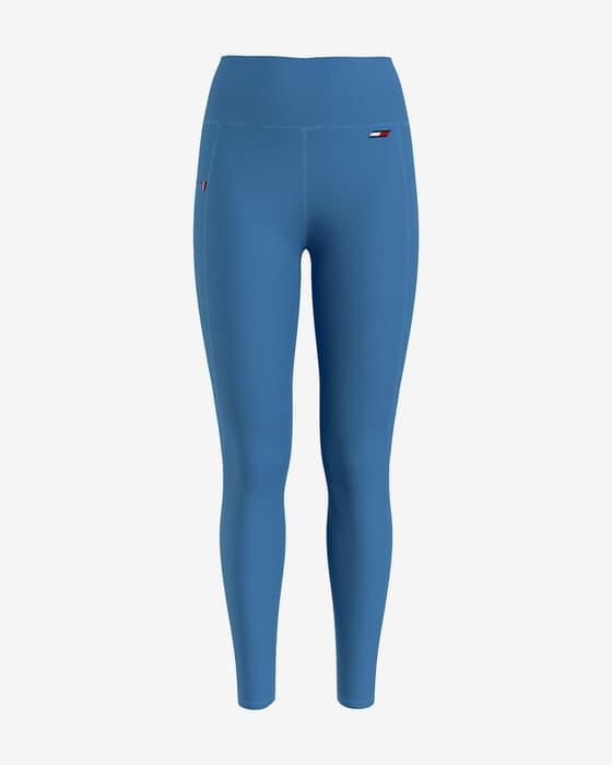 Malla larga Tommy Hilfiger High Waist Sorona Mixed Ribb azul mujer