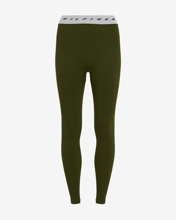 Malla larga Tommy Hilfiger Tape Seamless verde caqui mujer