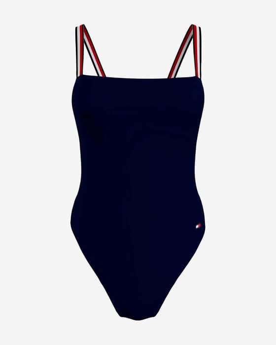 Bañador Tommy Hilfiger Signature Tape azul marino mujer