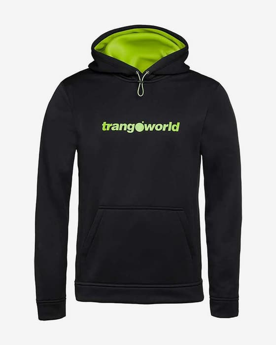 Sudadera Trangoworld Login negro logo amarillo