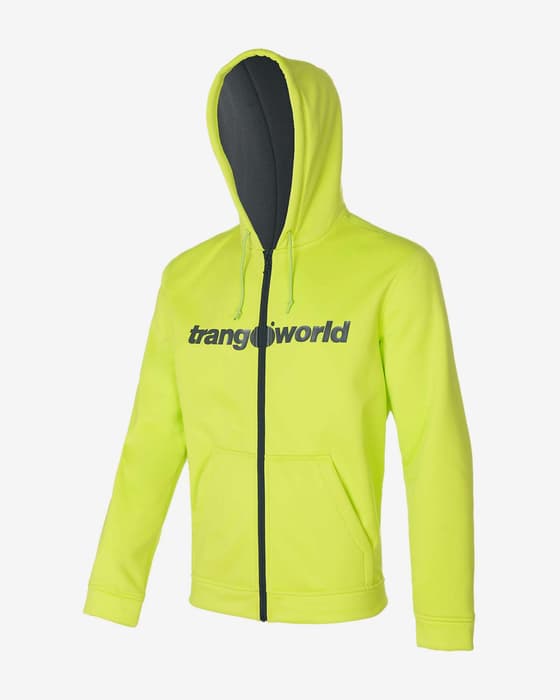 Sudadera Trangoworld Ripon amarillo logo negro