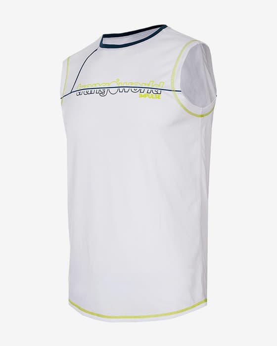 Camiseta interior Trangoworld Bandama sin mangas blanco