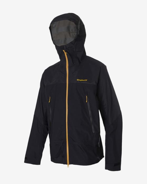 Chaqueta con capucha Trangoworld Lunkho negro amarillo