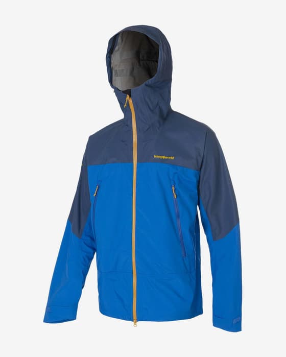 Chaqueta con capucha Trangoworld Lunkho azul claro azul oscuro