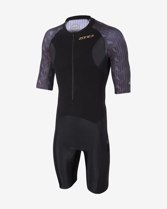 Zone3 Lava Trisuit kurzarm schwarz/dunkelblau