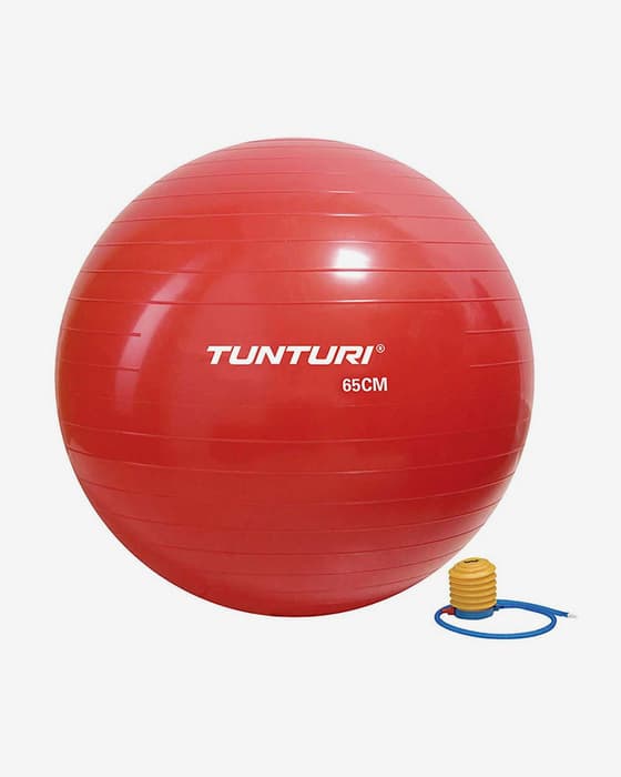 Ballon de pilates Tunturi 65 cm rouge