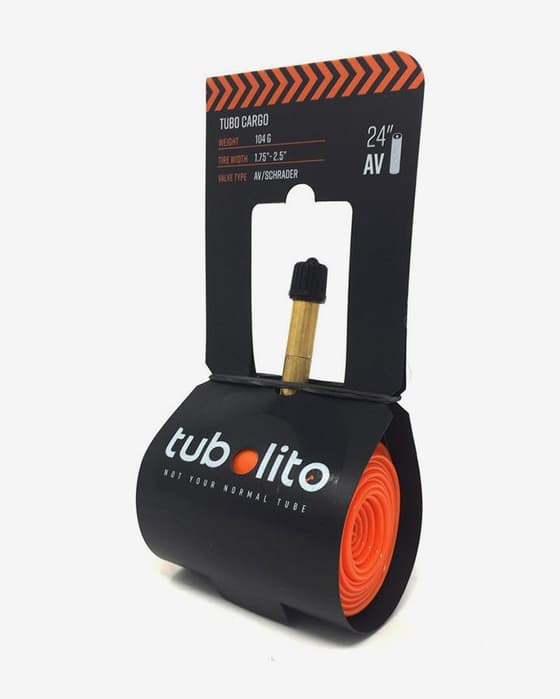 Cámara Tubolito Tubo Cargo 24" x 1.75"- 2.5" Válvula Schrader naranja