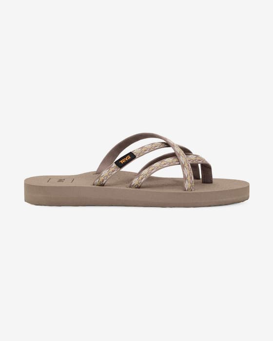Sandales Teva Olowahu beige marron femme