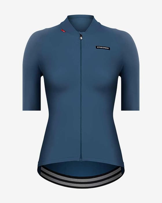 Maillot Etxeondo Alda 110LW manche courte bleu mat femme
