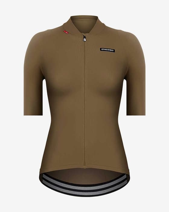 Maillot Etxeondo Alda 110LW manche courte marron femme