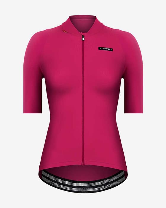 Maillot Etxeondo Alda 110LW manga corta fucsia mujer