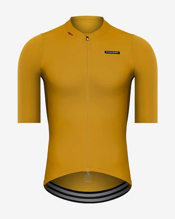 Maillot Etxeondo Alde 110LW manche courte jaune moutarde