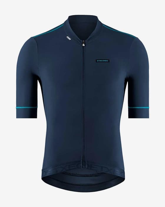 Maillot Etxeondo Rali manche courte bleu pétrole