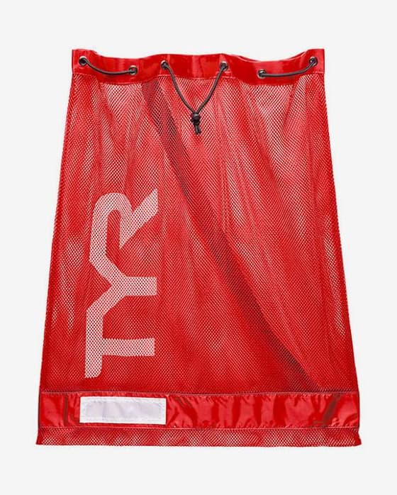 Bolsa de natación TYR Mesh 75L rojo