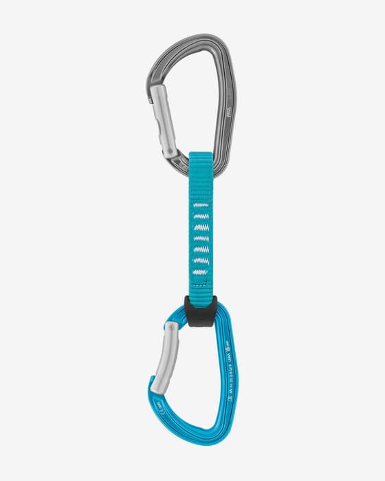 Cinta exprés Petzl Djinn Axess 11 cm azul turquesa