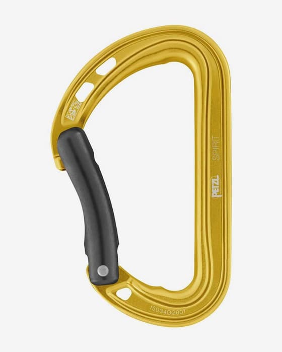 Mosquetón Petzl Spirit Bent amarillo