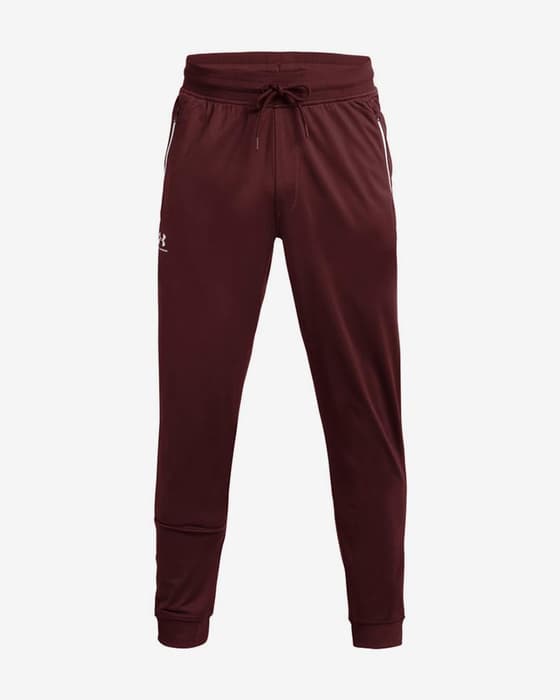 Pantalón largo Under Armour Sportsyle Tricot granate