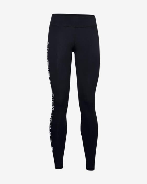 Malla larga Under Armour Favorite Wordmark negro blanco mujer