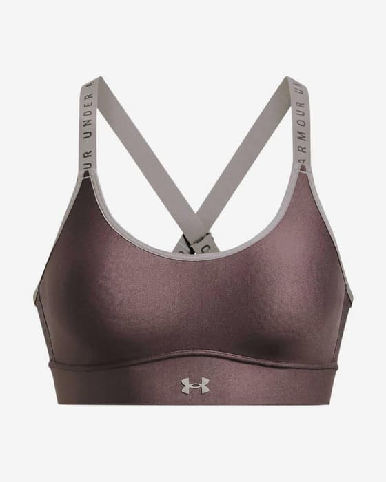 Sujetador Under Armour Infinity Mid Covered lila grisáceo 