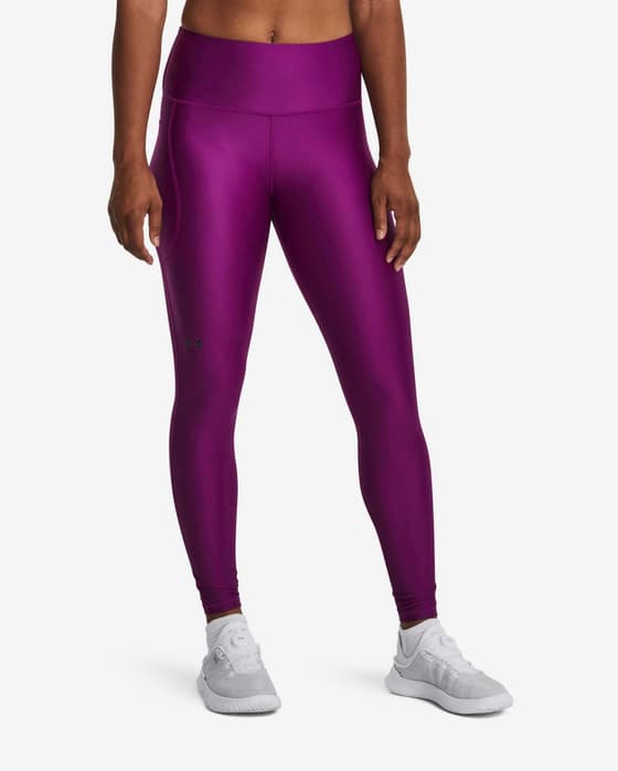 Malla larga Under Armour HeatGear No-Slip Waistband Full-Length morado mujer