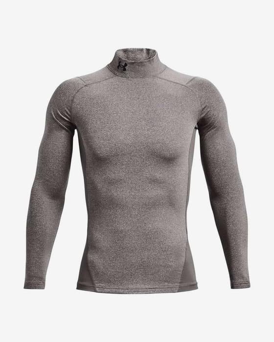 T-shirt Under Armour ColdGear Compression Mock manche longue gris