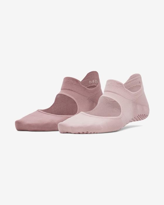 Calcetines Under Armour Breathe Balance rosa mujer (2 pares)