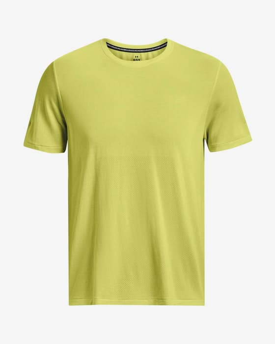 Camiseta Under Armour Seamless Stride manga corta amarillo