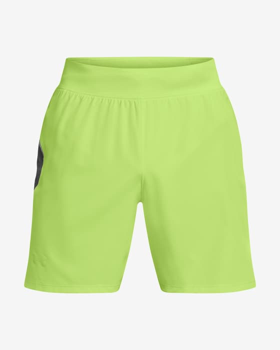 Shorts Under Armour Launch Elite 18 cm fluorescent green