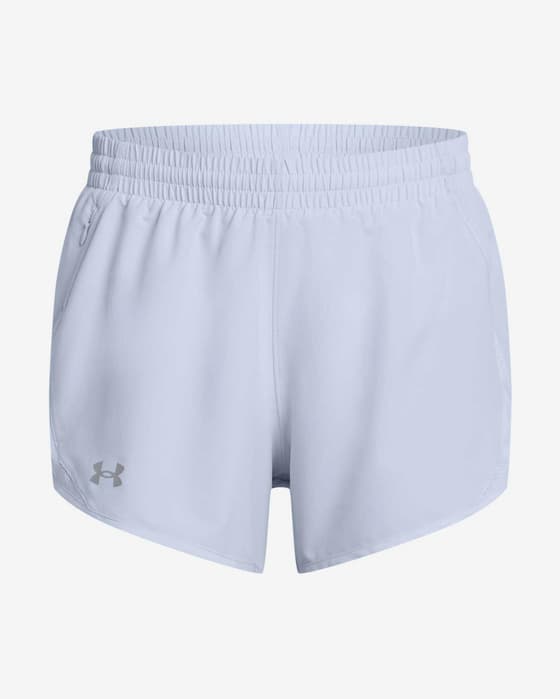 Shorts Under Armour Fly-By, light blue, Women