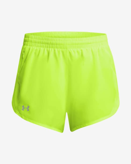 Under Armour Fly-By Shorts Fluorescent Green Women