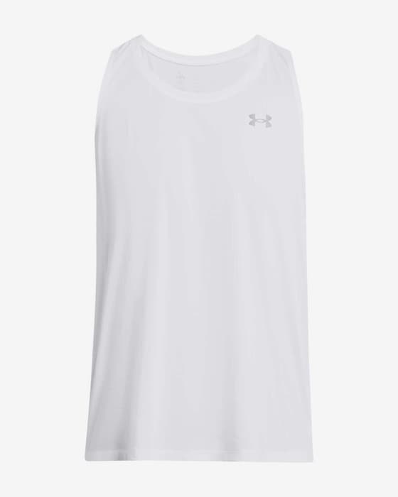 T-shirt Under Armour Streaker sans manches blanc