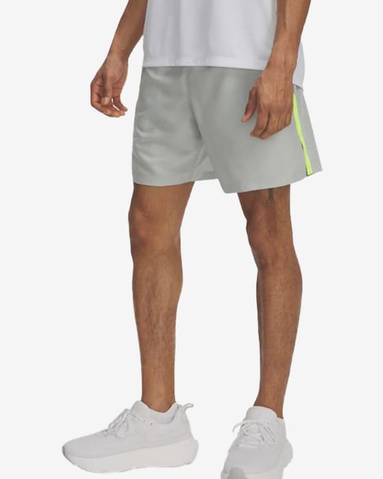 Under Armour Launch 7" Shorts Fluorescent Green Grey