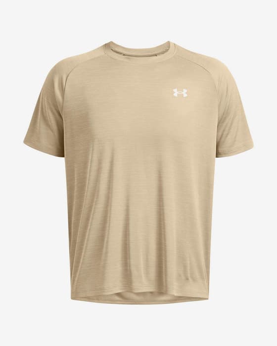 Camiseta Under Armour Tech Textured manga corta beige