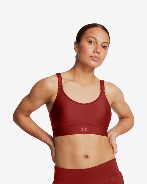 Sujetador deportivo Under Armour Infinity Mid 2.0 rojo marrón