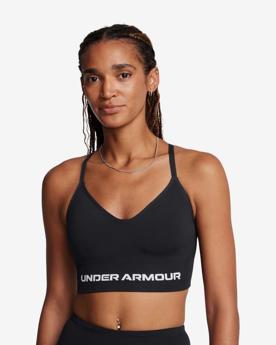 Under Armour Vanish Seamless Low Sport-BH schwarz