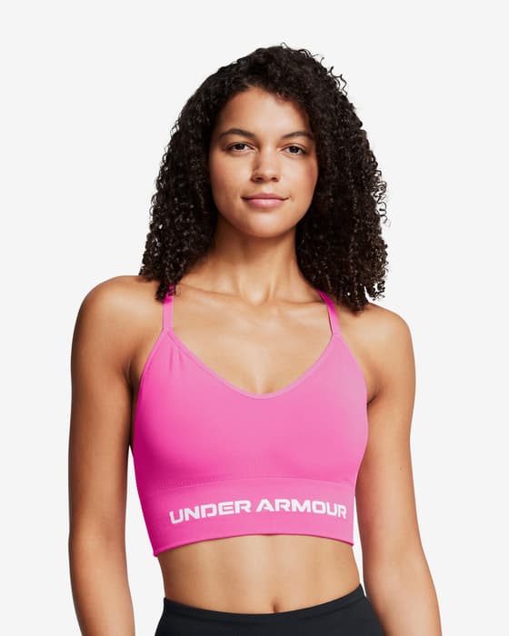 Sujetador deportivo Under Armour Vanish Seamless Low fucsia