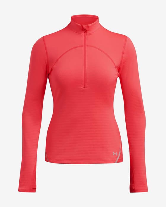 Camisola Under Armour Vanish CW Half Zip manga comprida rosa intenso mulher