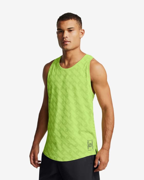 Débardeur Under Armour Run Anywhere vert fluo