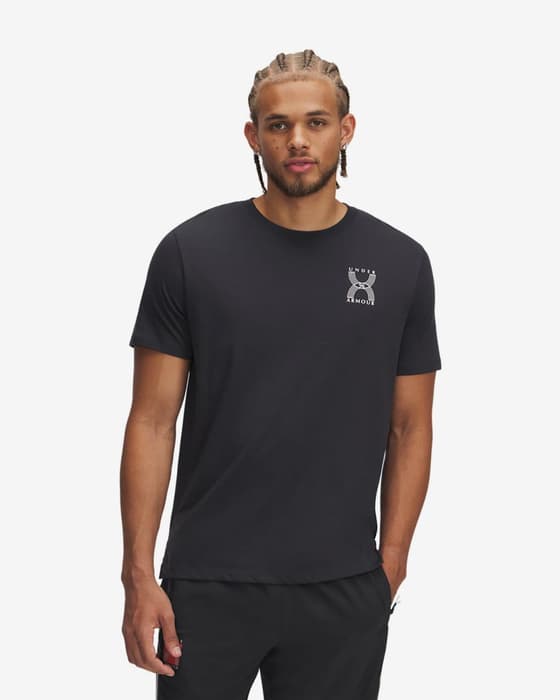 Under Armour cykeltrøje 96 kortærmet sort hvid