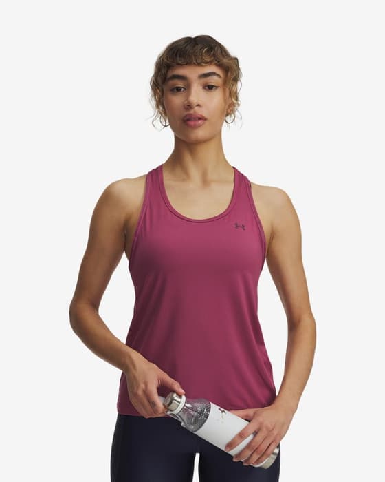 Canottiera Under Armour Tech Knockout rosa scuro donna