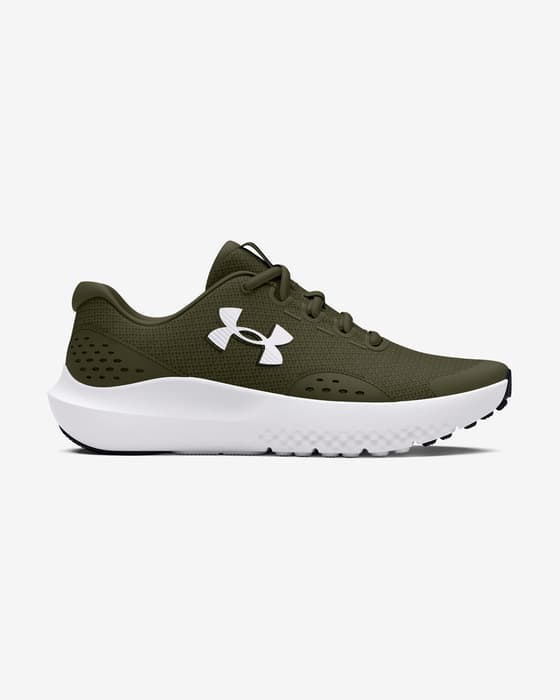 Under Armour Grade School Surge 4 Junior Sneaker khaki