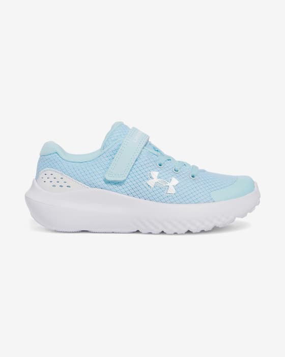 Under Armour Pre-School Surge 4 AC Mädchen Trainingsschuhe hellblau