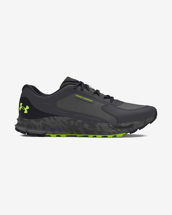 Zapatillas Under Armour Charged Bandit Trail 3 gris oscuro verde neón