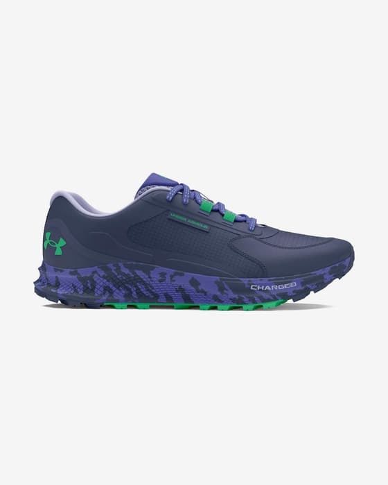 Zapatillas Under Armour Charged Bandit Trail 3 gris oscuro lila verde mujer