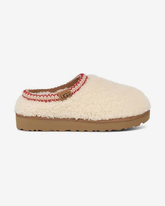Zuecos UGG Tasman Maxi Curly blanco mate marrón mujer